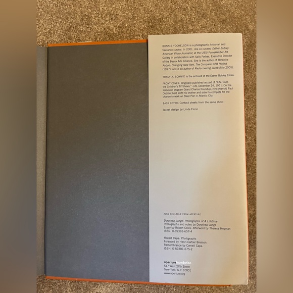 Aperture Esther Bubley On Assignment - Black and Orange Cover - Picture 3 of 10